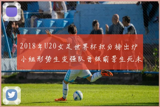 2018年U20女足世界杯积分榜出炉 小组形势生变强队晋级前景生死未卜