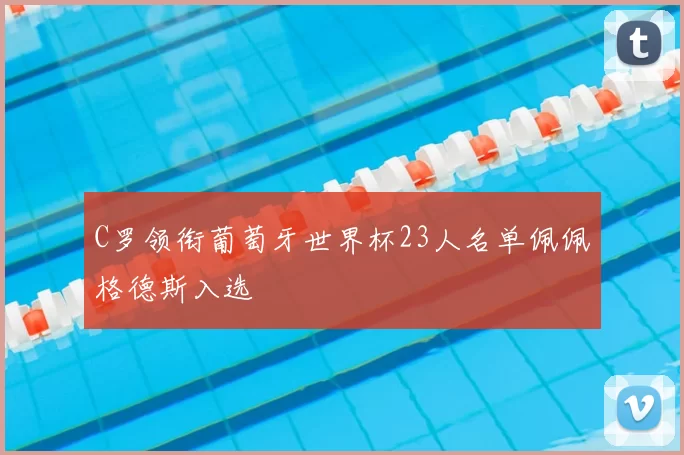 C罗领衔葡萄牙世界杯23人名单佩佩格德斯入选